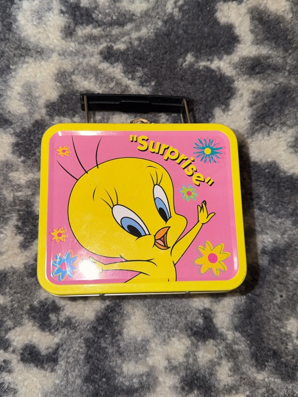 Warner Bros. Tweety Tin Lunchbox - Pink and Yellow